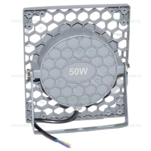 Proiector LED 50W COB RGB Slim Gri 220V - Img 3