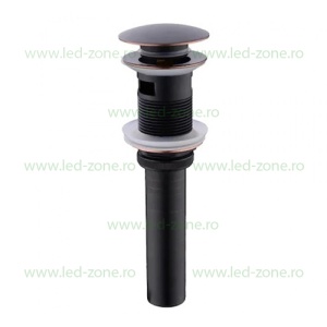 Sifon Lavoar Cu Prea Plin Fara Ventil Negru Antichizat LZ8019H2 - Img 1
