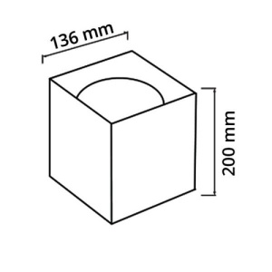 Spot LED 10W Patrat Aplicat XL Diverse Culori - Img 2