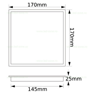 Spot LED 18W Patrat Alb Ignifug - Img 3