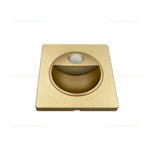 Spot LED 1W Patrat Auriu Trepte Senzor LZ2852 - Img 2