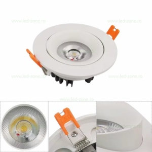 Spot LED 20W COB Rotund Mobil Alb LZ552 - Img 3