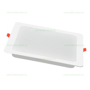 Spot LED 24W Patrat Alb Incastrat SOLE