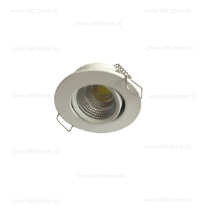 Spot LED 3W Mini COB Rotund Mobil Alb - Img 2