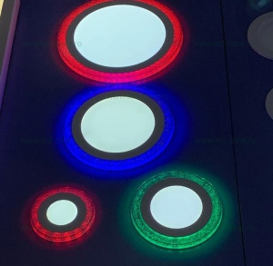 Spot LED 9W Rotund Alb Rece Contur Color Bule - Img 2