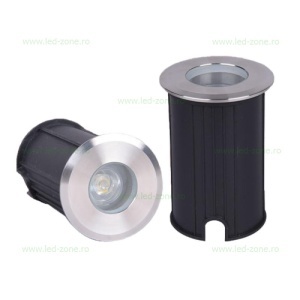 Spot LED Exterior Incastrabil 1W Rotund 220V - Img 4