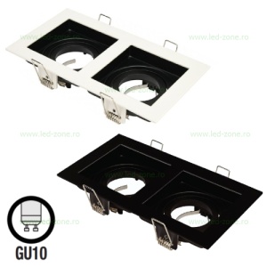 Suport Incastrat 2 Becuri Spot LED GU10 PETUNYA
