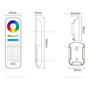 Telecomanda 7 Zone MiLight RF Zigbee - Img 2