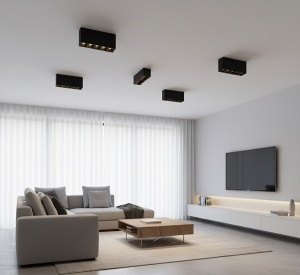 Aplica LED 10W Dreptunghiulara LZ609 Neagra - Img 3