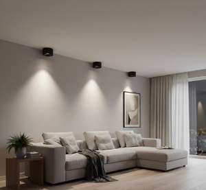 Aplica LED 12W Rotunda LZ154 Neagra - Img 3