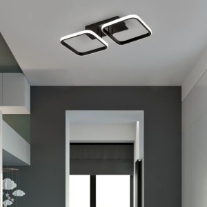Aplica LED 18W Neagra 3 Functii LZ8003