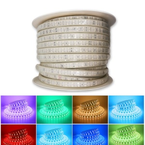 Banda LED 5050 120 SMD/ML RGB 220V Lupa Rola 50m - Img 5