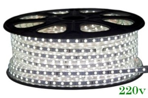 Banda LED 5050 60 SMD/ML Furtun Silicon 220V Superflux - Img 1