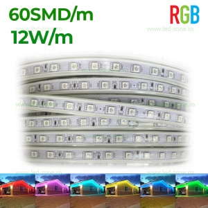 Banda LED 5050 60 SMD/ML RGB 220V Premium - Img 1