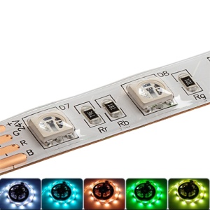 Banda LED 5050 60 SMD/ML RGB Silicon 24V - Img 3