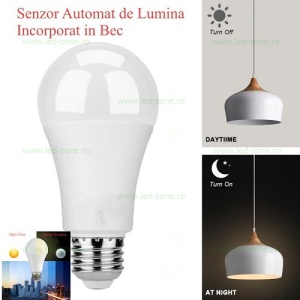 Bec LED E27 12W Glob Mat Senzor Lumina LZ18C038 - Img 4