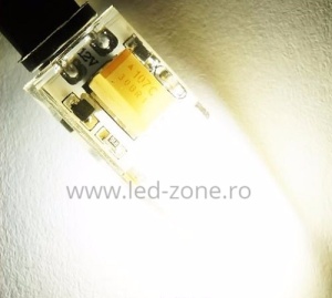 Bec LED G4 3W COB Silicon 12V