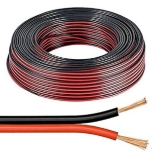 Conductor Electric 2x0.75mm Rosu Negru Rola 100 Metri