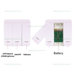 Controller Banda LED Digitala WS2811 IC 24V cu Telecomanda Aplicata - Img 2