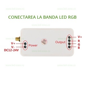 Controller Banda LED RGB 12A 144W WI-FI CU ANTENA