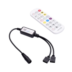 Controller Banda LED RGB 12A 144W WI-FI si Telecomanda RF 2 Iesiri