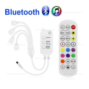 Controller Banda LED RGB Bluetooth Telecomanda 4 Iesiri Muzical