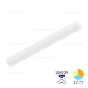 Corp Iluminat LED CCT 36W 120cm Senzor Miscare Microwave IP40 - Img 2