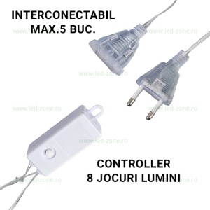 Instalatie LED Perdea Diverse Culori 3x0.7m LZ9060 - Img 2