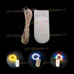 Instalatie Pom 30 Miniled-uri 1 Fir Cupru 3m cu Baterii AG13 - Img 4