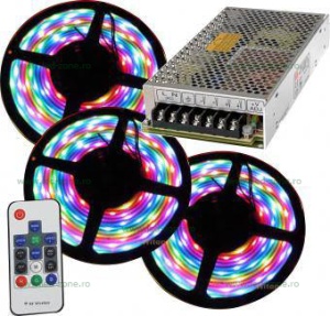 Kit Banda 30 SMD/ML Silicon Digitala 15M cu Telecomanda
