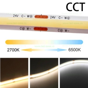 Kit Banda LED COB 560 LED/ML CCT Rola 10m 24V IR