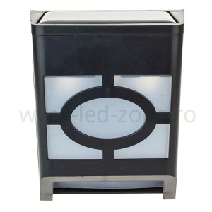 Lampa LED Exterior 0.5W 2 LED-uri Solara Negru - Img 2