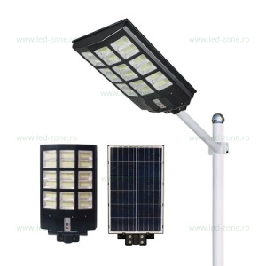Lampa LED Iluminat Stradal 900W Solara cu Senzor Miscare si Telecomanda - Img 2