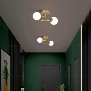 Lustra 2 Socluri E27 LZ6655-2 Aurie
