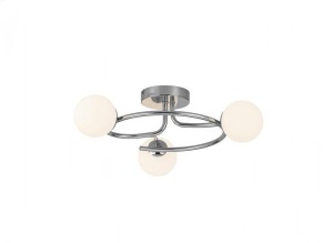 Lustra 3 Socluri E27 LZ6655-3 Argintie