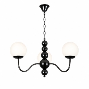 Lustra 3 Socluri E27 Neagra LZ1009-3