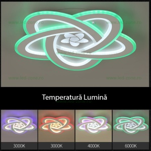 Lustra LED 121W 3 Functii RGB Smart Dimabila cu Telecomanda LZ9217-5 - Img 2