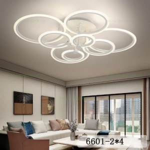 Lustra LED 160W 3 Functii Dimabila cu Telecomanda LZ6601-4+4 - Img 5
