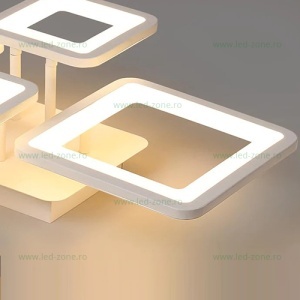 Lustra LED 228W Alba 3 Functii Dimabila cu Telecomanda LZK002-6 - Img 2