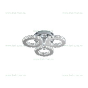Lustra LED 60W Dimabila 3 Functii cu Telecomanda Cristal LZ8080-3