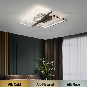 Lustra LED 62W Dimabila 3 Functii cu Telecomanda LZR9074-2 - Img 1