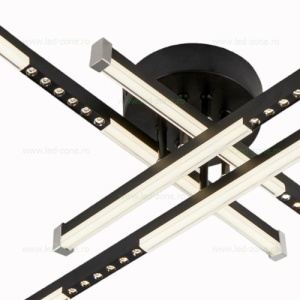 Lustra LED 72W Neagra 3 Functii cu Telecomanda LZ9041-4A - Img 3