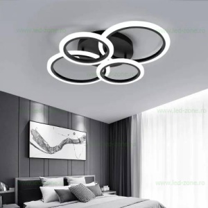 Lustra LED 76W 3 Functii Dimabila cu Telecomanda LZR9021/2+2 - Img 2