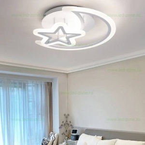 Lustra LED 80W 3 Functii Dimabila cu Telecomanda LZK005 - Img 2