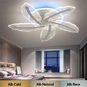 Lustra LED 80W 3 Functii RGB Smart Dimabila cu Telecomanda LZ9244