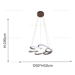 Lustra LED 90W Dimabila 3 Functii cu Telecomanda LZ2122 - Img 2