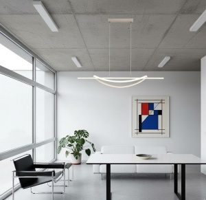 Lustra LED 92W Alba 3 Functii Dimabila cu Telecomanda LZG4047 - Img 2