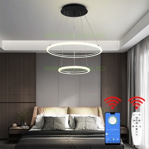 Lustra LED 92W Dimabila 3 Functii cu Telecomanda sau Telefon LZ1763-500
