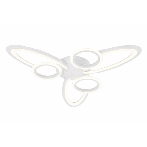 Lustra LED 96W Alba 3 Functii Dimabila cu Telecomanda LZ9185/3+3