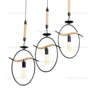 Lustra Rustic 3 Socluri E27 LZ8884 - Img 2